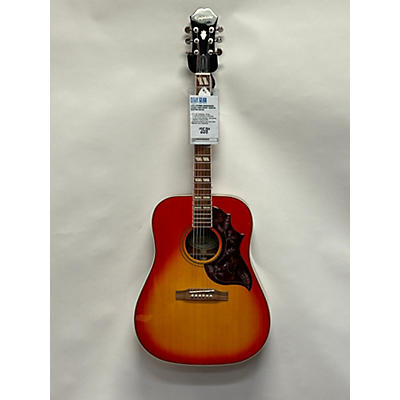 Epiphone Used Epiphone Hummingbird Studio Faded Cherry Acoustic Electric Guitar