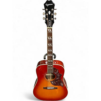 Used Epiphone Hummingbird Studio Heritage Cherry Sunburst Acoustic Electric Guitar