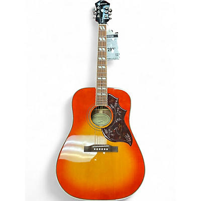 Used Epiphone Hummingbird Studio Natural Acoustic Electric Guitar