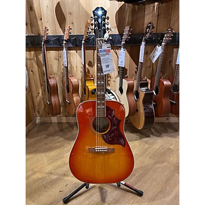 Epiphone Used Epiphone Hummingbird Studio Orange Burst Acoustic Electric Guitar