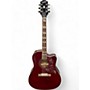 Used Epiphone Used Epiphone Hummingbird Wine Red Acoustic Guitar Wine Red