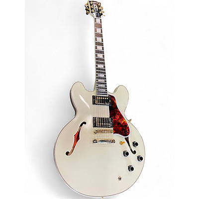 Used Epiphone ICG 1959 ES335 White Hollow Body Electric Guitar