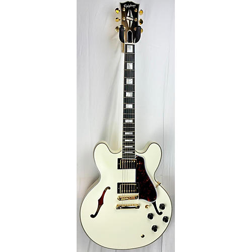 Epiphone Used Epiphone IGC 1959 ES-355 White Hollow Body Electric Guitar White