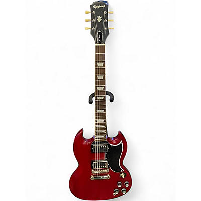 Used Epiphone INPIRED BY GIBSON 1961 SG Cherry Solid Body Electric Guitar