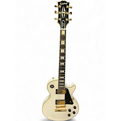 Used Epiphone INSPIRED BY GIBSON CUSTOM LES PAUL CUSTOM Alpine White Solid Body Electric Guitar