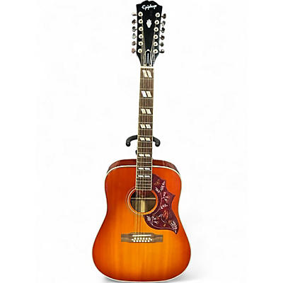 Used Epiphone INSPIRED BY GIBSON HUMMINGBIRD 12 STRING Sunburst 12 String Acoustic Electric Guitar
