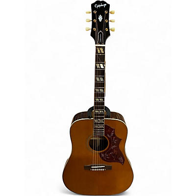 Used Epiphone  INSPIRED BY GIBSON HUMMINGBIRD Natural Acoustic Electric Guitar