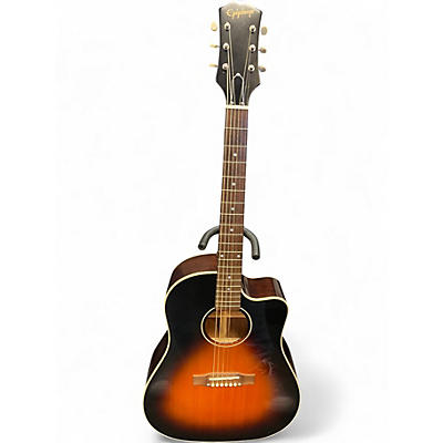 Used Epiphone INSPIRED BY GIBSON J-45 Vintage Sunburst Acoustic Electric Guitar