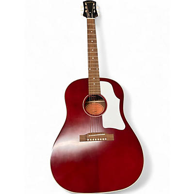 Used Epiphone INSPIRED BY GIBSON J-45 Wine Red Acoustic Electric Guitar