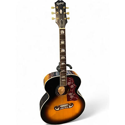 Used Epiphone INSPIRED BY GIBSON J200 AGED VINTAGE SUNBURST Acoustic Electric Guitar