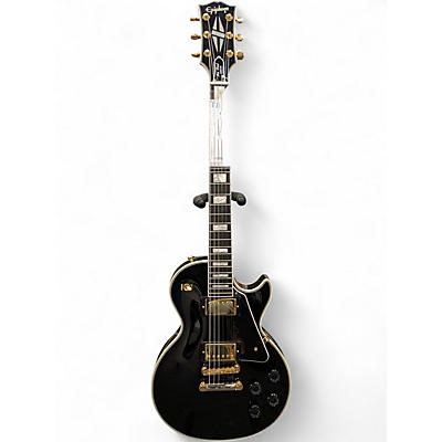 Used Epiphone INSPIRED BY GIBSON LES PAUL Black and Gold Solid Body Electric Guitar