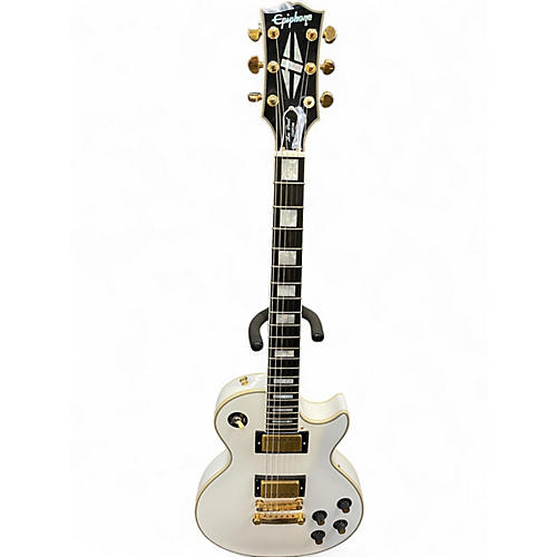 Used Epiphone INSPIRED BY GIBSON LES PAUL CUSTOM Alpine White Solid Body Electric Guitar Alpine White