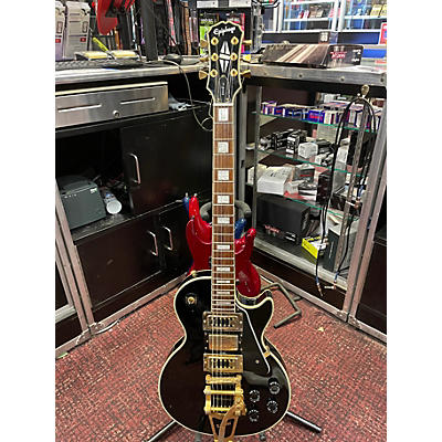 Used Epiphone INSPIRED BY GIBSON LES PAUL CUSTOM SHOP Flat Black Solid Body Electric Guitar