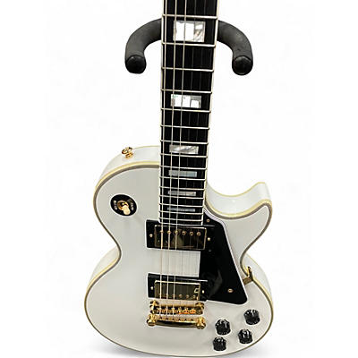 Used Epiphone INSPIRED BY GIBSON LES PAUL CUSTOM WHITE Solid Body Electric Guitar