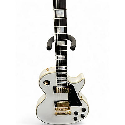 Used Epiphone INSPIRED BY GIBSON LES PAUL CUSTOM WHITE Solid Body Electric Guitar