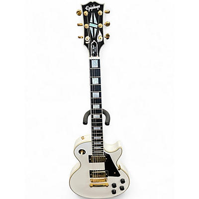 Used Epiphone INSPIRED BY GIBSON LES PAUL CUSTOM White Solid Body Electric Guitar
