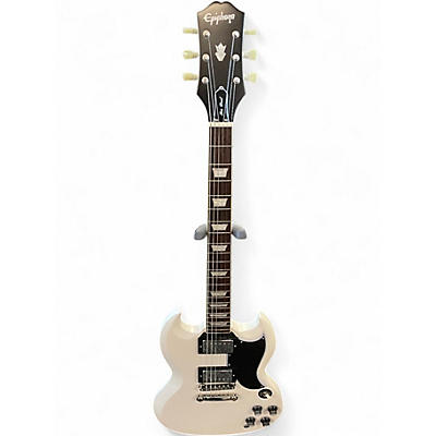 Used Epiphone INSPIRED BY GIBSON SG 61' White Solid Body Electric Guitar