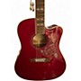Used Epiphone INSPIRED BY HUMMINGBIRD Wine Red Acoustic Electric Guitar Wine Red