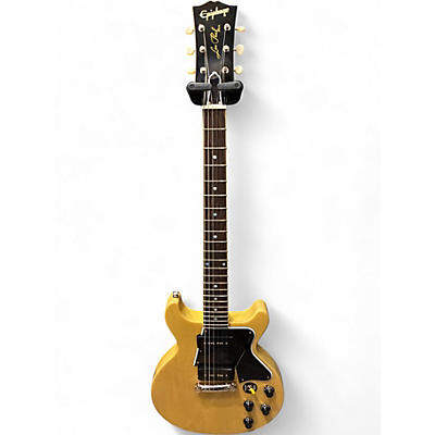Used Epiphone Inspired By Gibson Custom 1960 Les Paul Special Double Cut TV Yellow Solid Body Electric Guitar