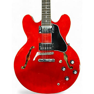 Used Epiphone Inspired By Gibson ES 335 ES335 Cherry Hollow Body Electric Guitar