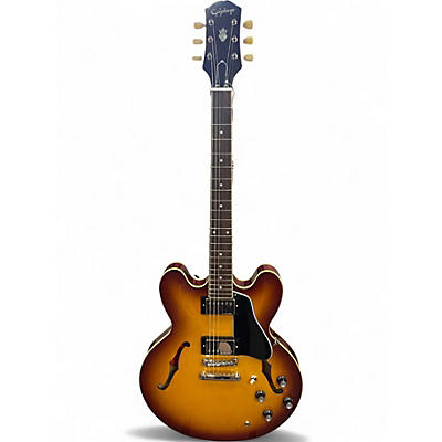 Used Epiphone Inspired By Gibson ES335 Iced Tea Burst Hollow Body Electric Guitar