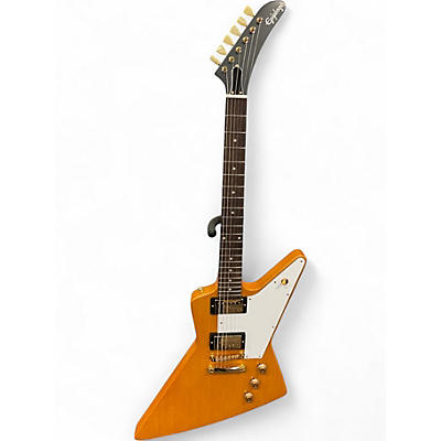 Used Epiphone Inspired By Gibson Explorer Natural Solid Body Electric Guitar
