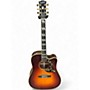 Used Epiphone Inspired By Gibson Hummingbird Deluxe EC Cherry Sunburst Acoustic Electric Guitar Cherry Sunburst