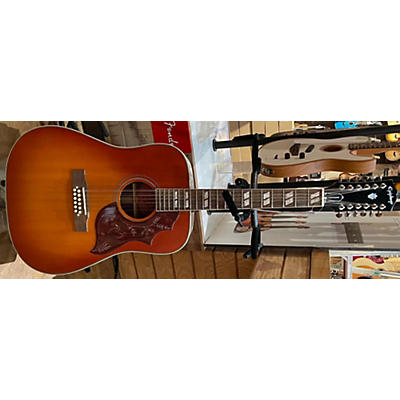 Used Epiphone Inspired By Gibson Hummingbird Sunburst 12 String Acoustic Guitar