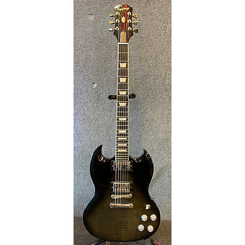 Epiphone Used Epiphone Inspired By Gibson SG Trans Black Solid Body Electric Guitar Trans Black