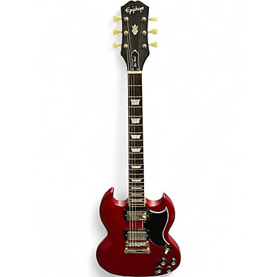 Used Epiphone Inspired by 1961 SG Standard Cherry Solid Body Electric Guitar