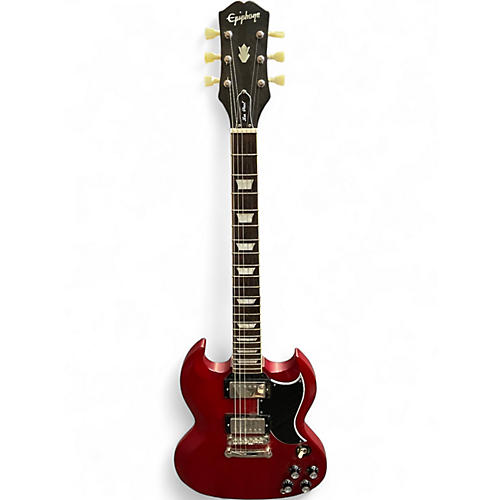 Used Epiphone Inspired by 1961 SG Standard Cherry Solid Body Electric Guitar Cherry