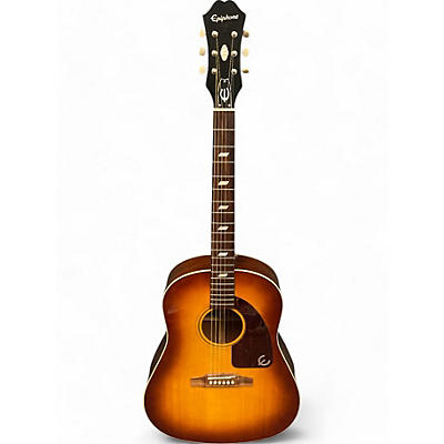 Used Epiphone Inspired by 1964 Texan 2 Color Sunburst Acoustic Electric Guitar