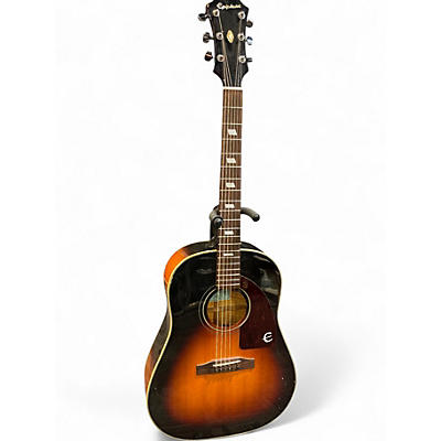 Used Epiphone Inspired by 1964 Texan 2 Tone Sunburst Acoustic Electric Guitar