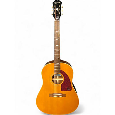 Used Epiphone Inspired by 1964 Texan Natural Acoustic Electric Guitar