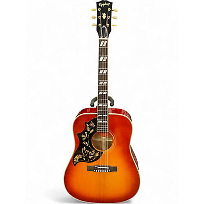 Used Epiphone Inspired by Gibson 1960 hummingbird Sunburst Acoustic Guitar