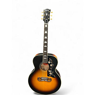 Used Epiphone Inspired by Gibson 57 SJ200 2 Tone Sunburst Acoustic Electric Guitar