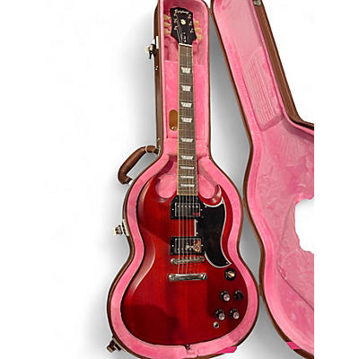 Used Epiphone Inspired by Gibson 61 Reissue SG Les Paul Satin Red Solid Body Electric Guitar