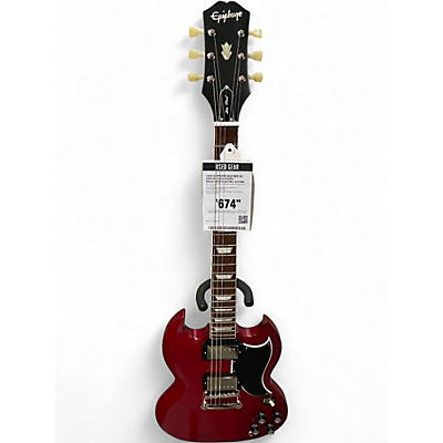 Used Epiphone Inspired by Gibson '61 SG Cherry Solid Body Electric Guitar