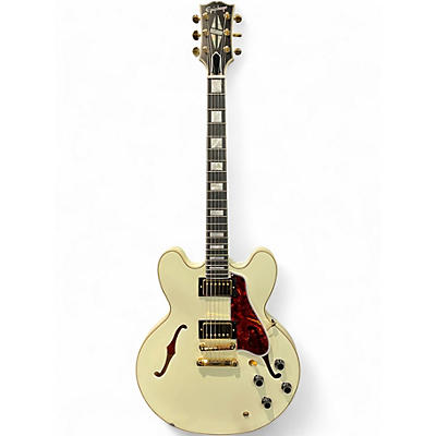 Used Epiphone Inspired by Gibson Custom ES -355 1959 White Hollow Body Electric Guitar