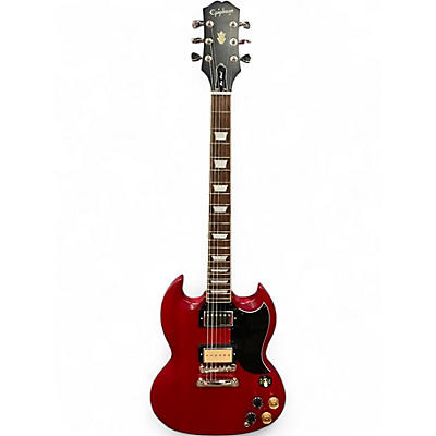 Used Epiphone Inspired by Gibson Custom SG Cherry Solid Body Electric Guitar