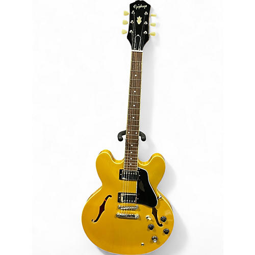 Used Epiphone Inspired by Gibson ES335 Metallic Gold Solid Body Electric Guitar Metallic Gold
