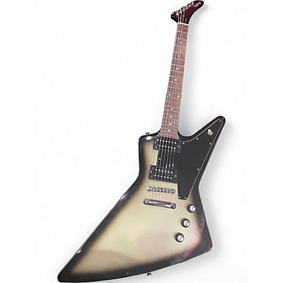 Used Epiphone Inspired by Gibson Epiphone Explorer Custom, Exclusive Silverburst Solid Body Electric Guitar