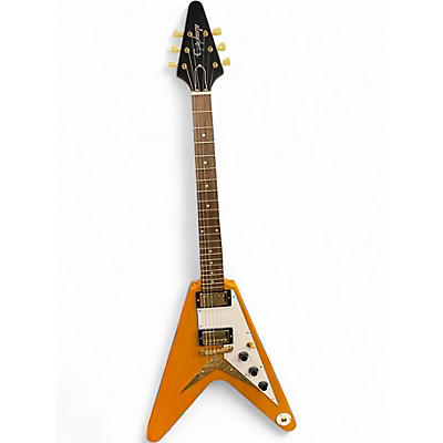 Used Epiphone Inspired by Gibson Flying V Natural Solid Body Electric Guitar