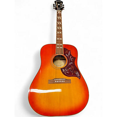 Used Epiphone Inspired by Gibson Hummingbird Aged Cherry Sunburst Acoustic Electric Guitar