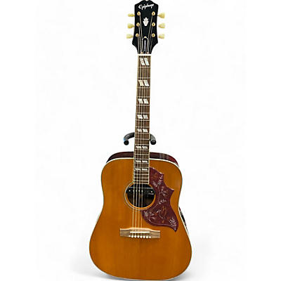 Epiphone Used Epiphone Inspired by Gibson Hummingbird Natural Acoustic Electric Guitar