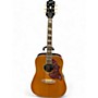 Used Epiphone Used Epiphone Inspired by Gibson Hummingbird Natural Acoustic Electric Guitar Natural