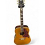 Used Epiphone Inspired by Gibson Hummingbird Natural Acoustic Electric Guitar Natural