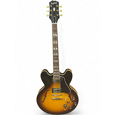 Used Epiphone Inspired by Gibson (IG) ES-345 Tri Burst Hollow Body Electric Guitar