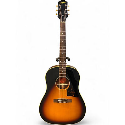 Used Epiphone Inspired by Gibson J 45 2 Tone Sunburst Acoustic Guitar
