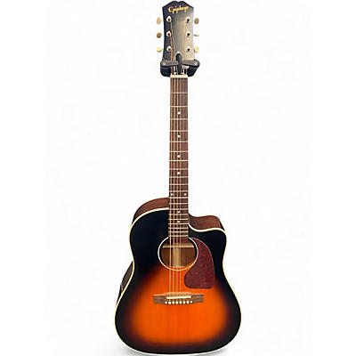 Used Epiphone Inspired by Gibson J-45 Standard EC Vintage Sunburst Acoustic Electric Guitar